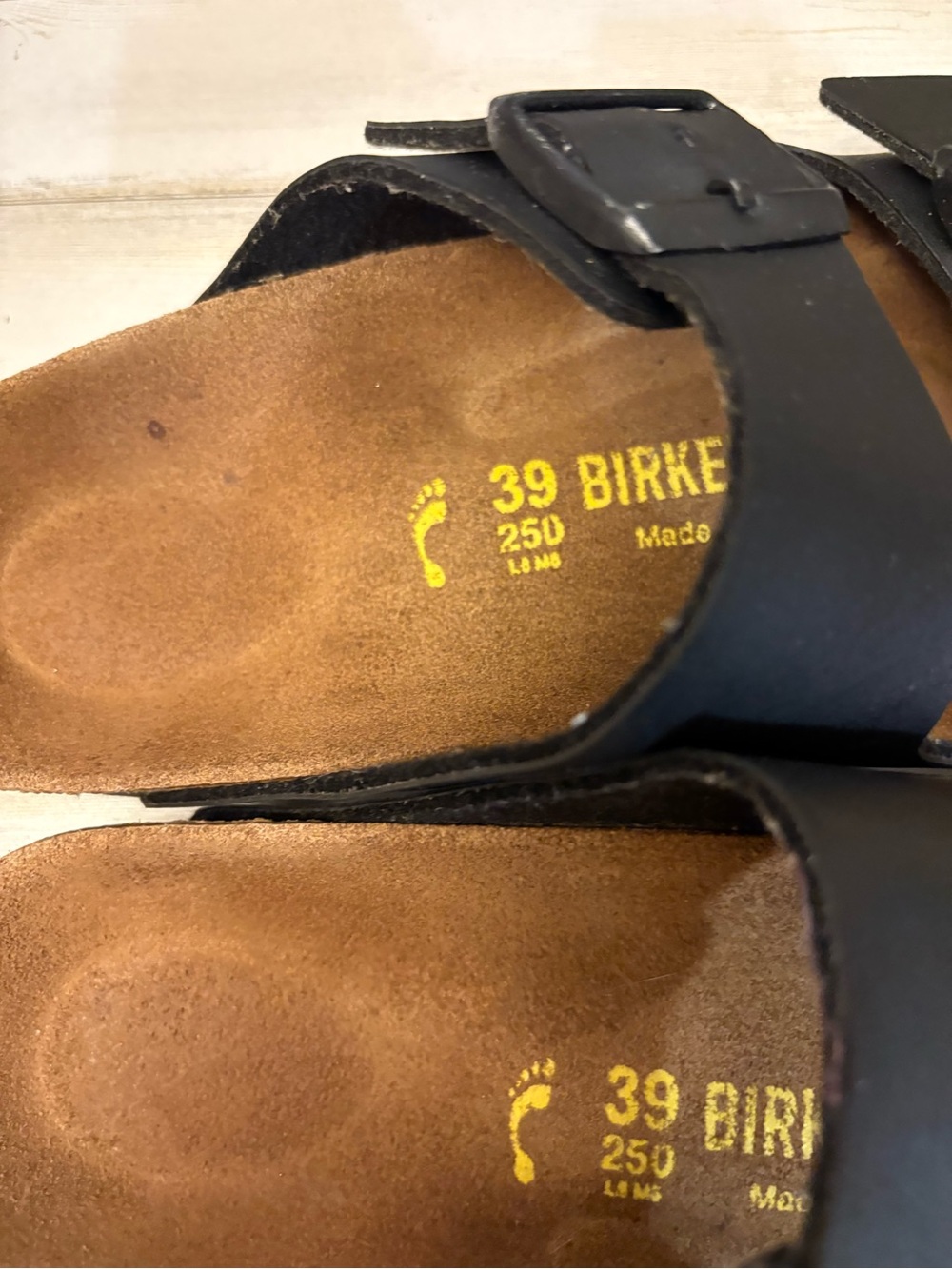 Birkenstock Black Arizona Two-Strap Sandals - Picture 5 of 6